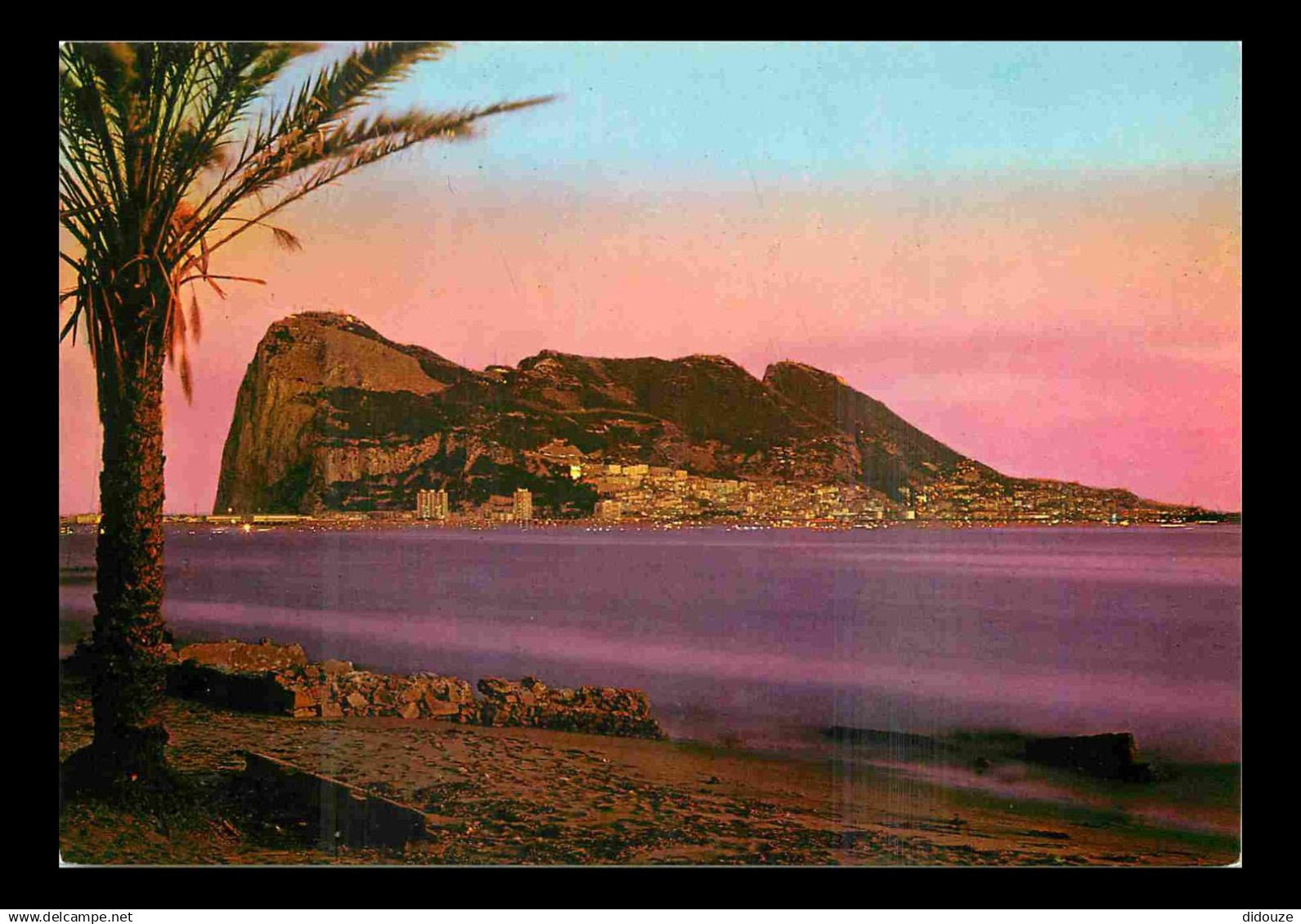 Gibraltar - El Penon de Gibraltar - Le Rocher de Gibraltar - Coucher de Soleil - CPM - Voir Scans Recto-Verso