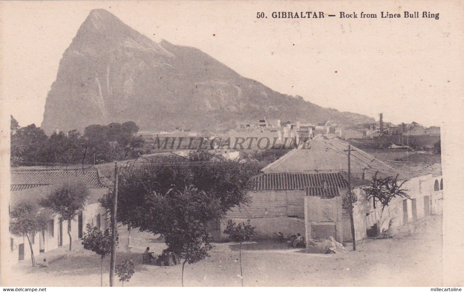 GIBRALTAR - Rock from Linea Bull Ring