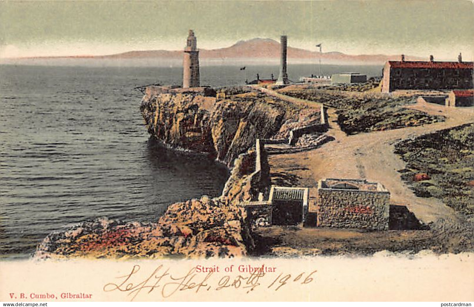 GIBRALTAR - Strait of Gibraltar - Lighthouse - Publ. V. B. Cumbo