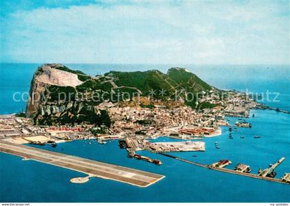 73761662 Gibraltar Aerial View of Rock of Gibraltar