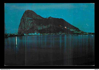 Gibraltar - El Penon de Gibraltar - Vista nocturna - Le Rocher de Gibraltar - CPM - Voir Scans Recto-Verso