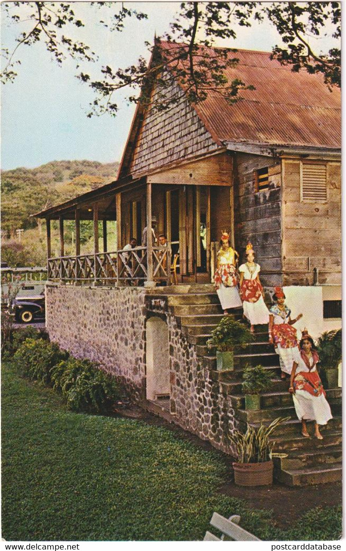 Girls in Native Costumes at Rockaway, Dominica