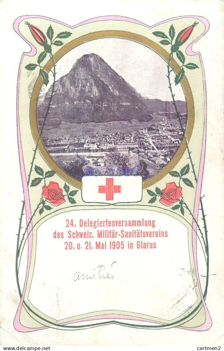 GLARUS GLARIS MILITAR-SANITATSVEREINS SUISSE SWITZERLAND