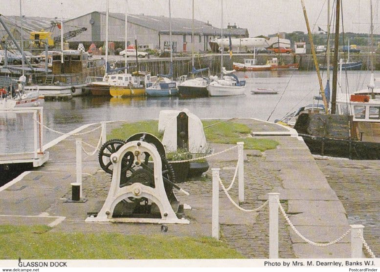 Glasson Dock Factory Factories Lancashire Vintage Postcard