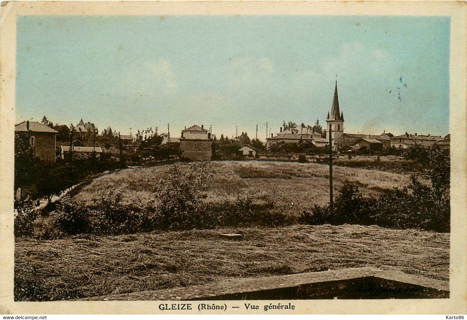 gleize * vue générale et panorama du village