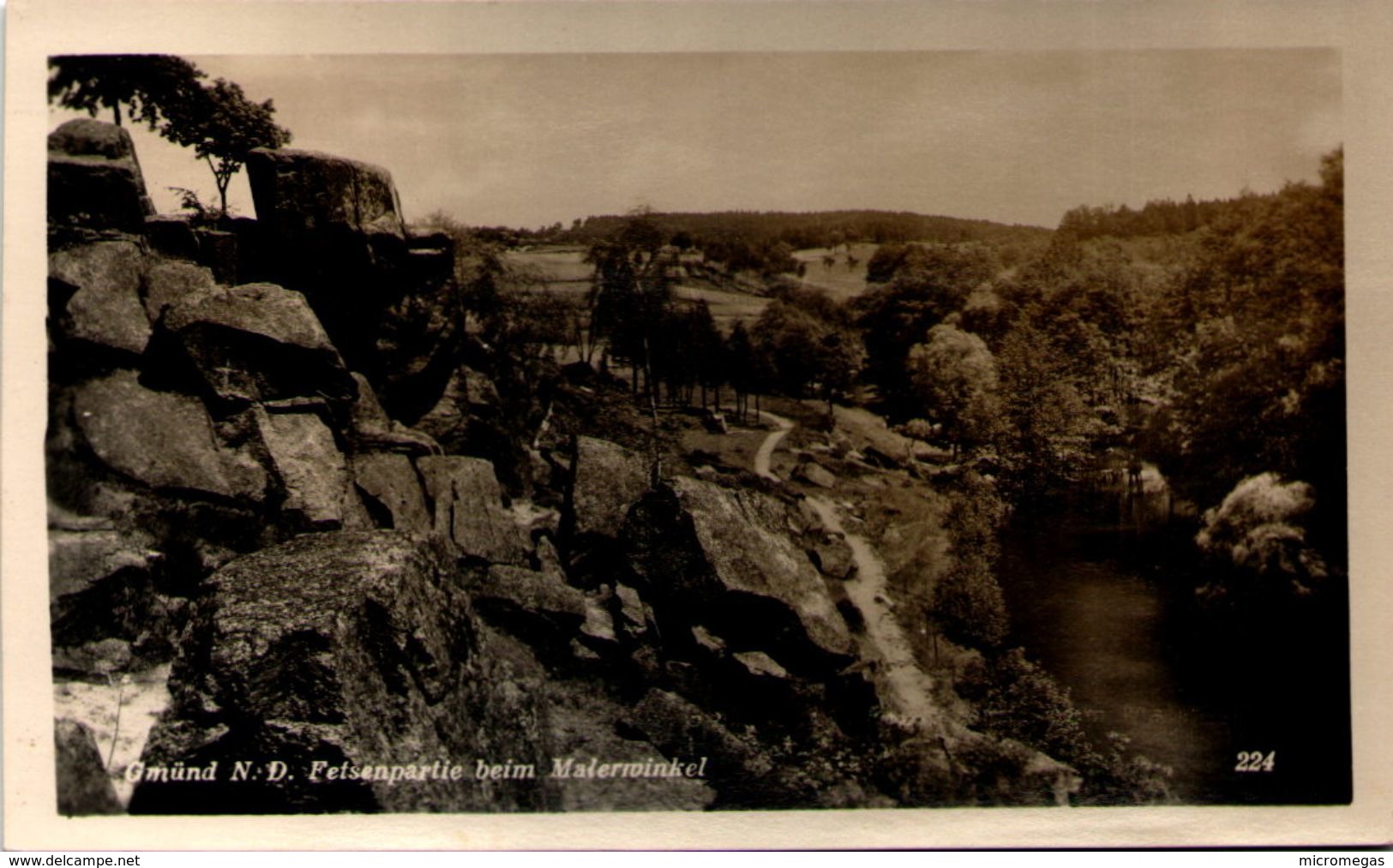 GMÜND - Felsenpartie beim Malerwinkel