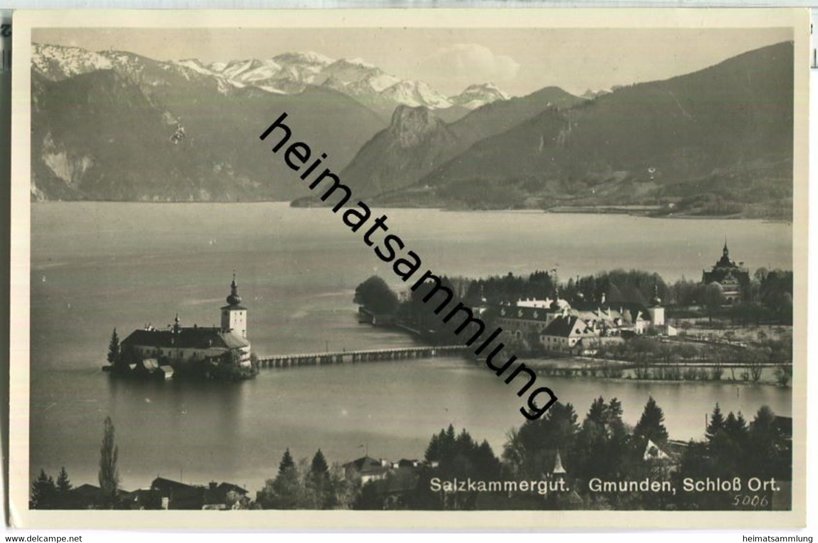 Gmunden - Schloss - Foto-AK 30er Jahre - Verlag F. E. Brandt Gmunden