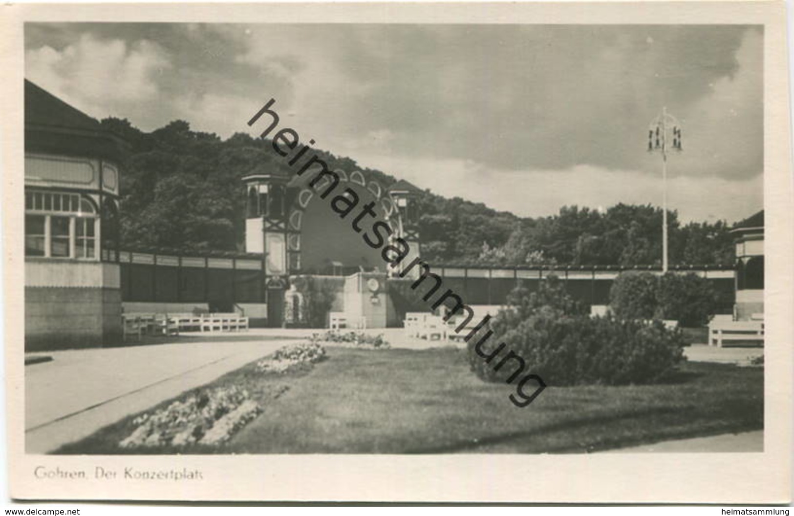 Göhren - Konzertplatz - Foto-AK 1950