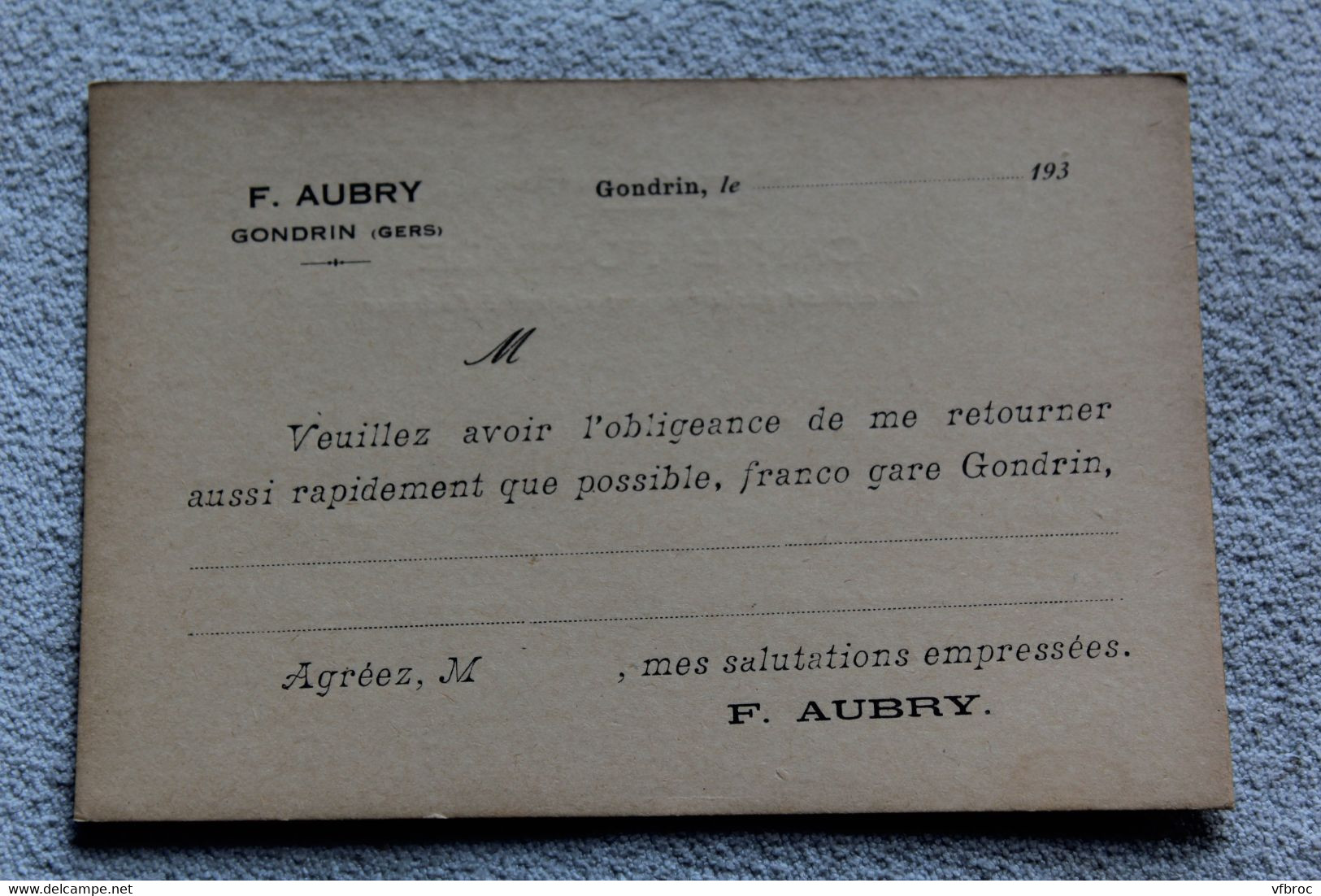 Gondrin, F. Aubry, Gers 32