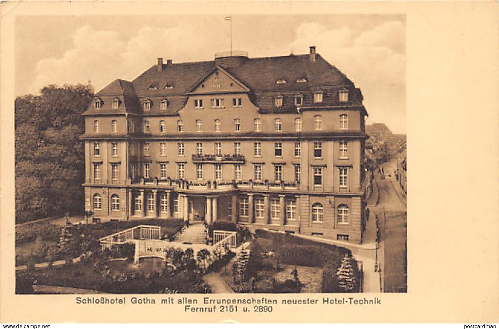 Gotha (TH) Schloßhotel Gotha mit allen Errungenschaften Verlag Georg Lucas, Gotha