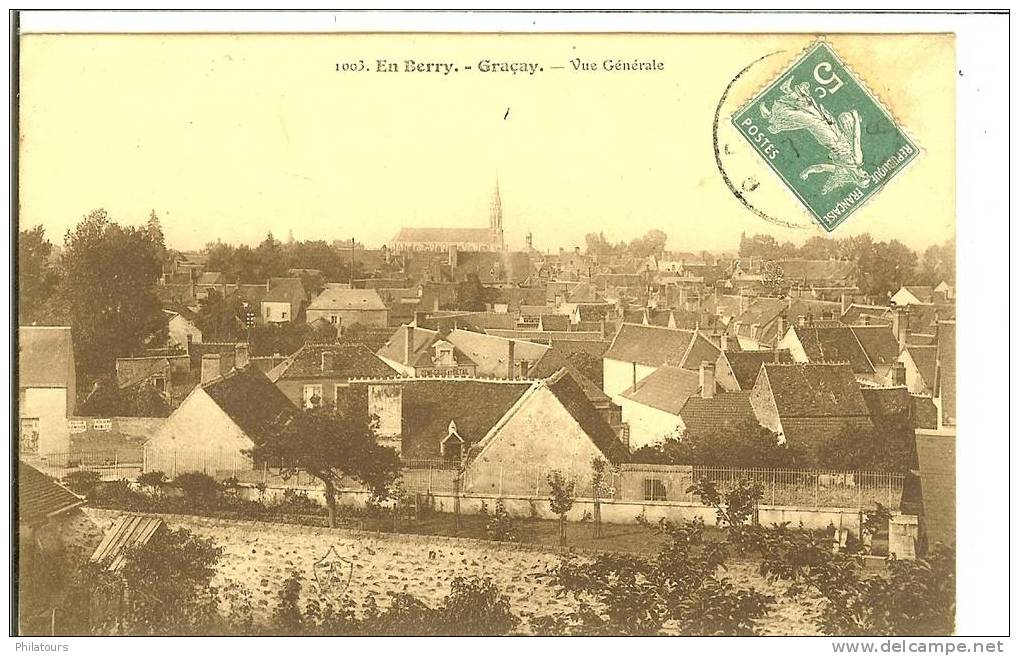 GRACAY  -  Vue générale  (1910)