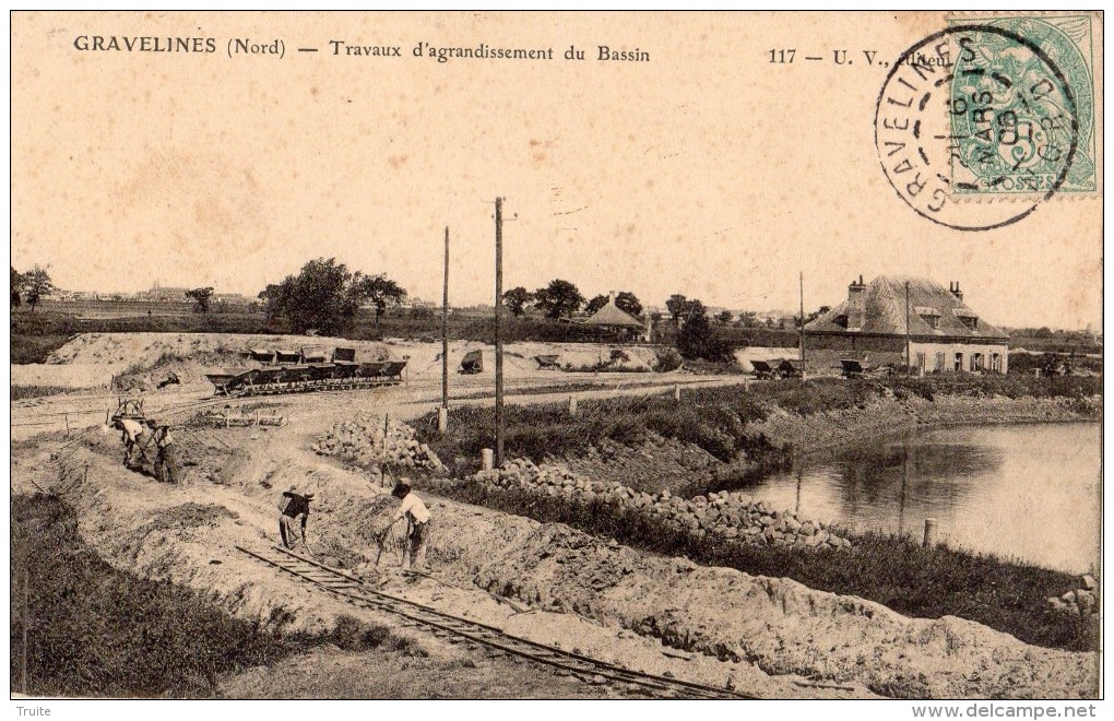 GRAVELINES TRAVAUX D'AGRANDISSEMENT DU BASSIN