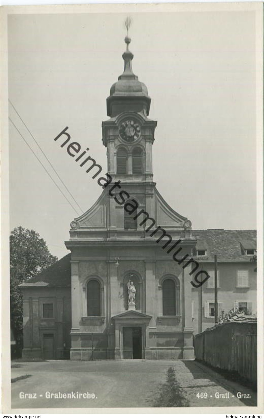 Graz - Grabenkirche - Foto-AK - Verlag Kölz Graz 40er Jahre