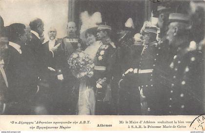 Greece - ATHENS - The mayor of Athens welcoming H.R.H. Princess Mary of Greece - Publ. Pallis & Cotzias 1099.