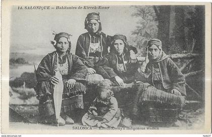 Grèce - Salonique - Habitantes de Kirech-Koeny