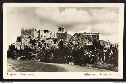 grecia atene l'acropoli  viaggiata 1938 c.4431