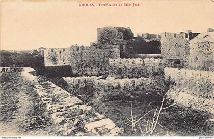 Greece - RHODES - St. John's wall - Publ. Jahir & Isaac Ménasché