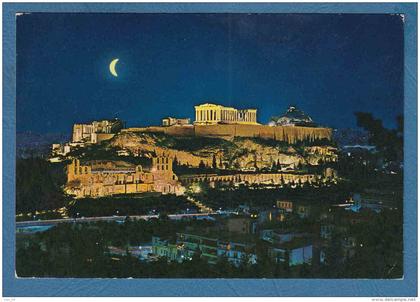 215001 /  ATENES ATHENS ATHEN ATENE - ACROPOLIS BY NIGHT , Greece Grece Griechenland Grecia