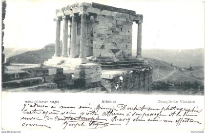 CPA-Carte Postale Grèce Athène Temple de Victoire   VM55570