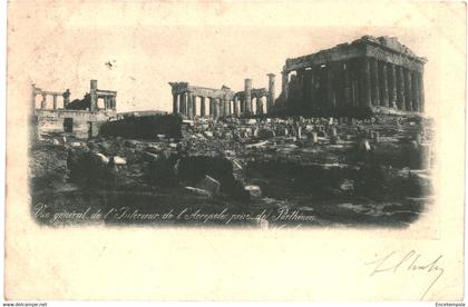CPA carte postale Grèce  Athène Vue générale de l'intérieur de l'Acropole prise du Parthénon 1902 VM62078