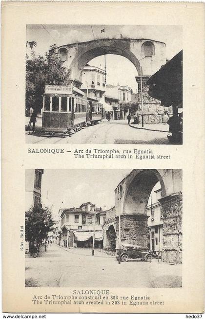 Grèce - Salonique - Arc de Triomphe, rue Egnatia