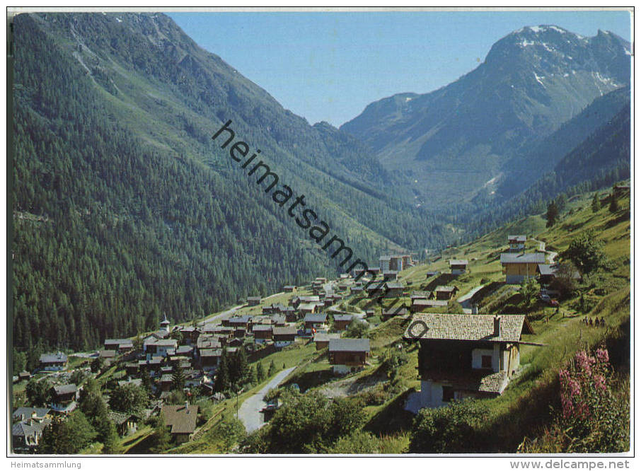 Grimentz - Gesamtansicht - Ansichtskarte Großformat