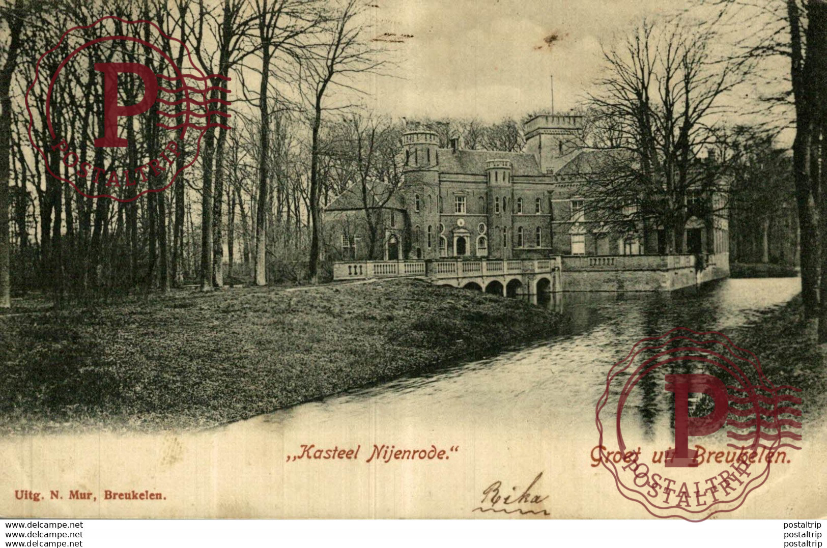 GROETEN UIT Kasteel nijenrode Breukelen 1904