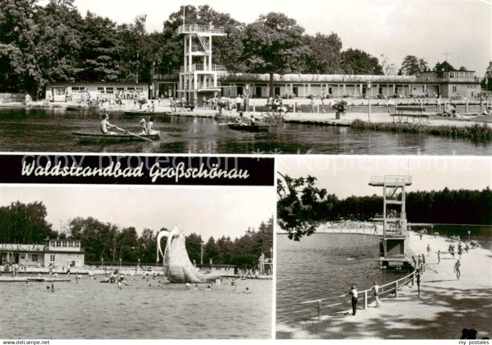 Grossschoenau Sachsen Waldstrandbad Teilansichten