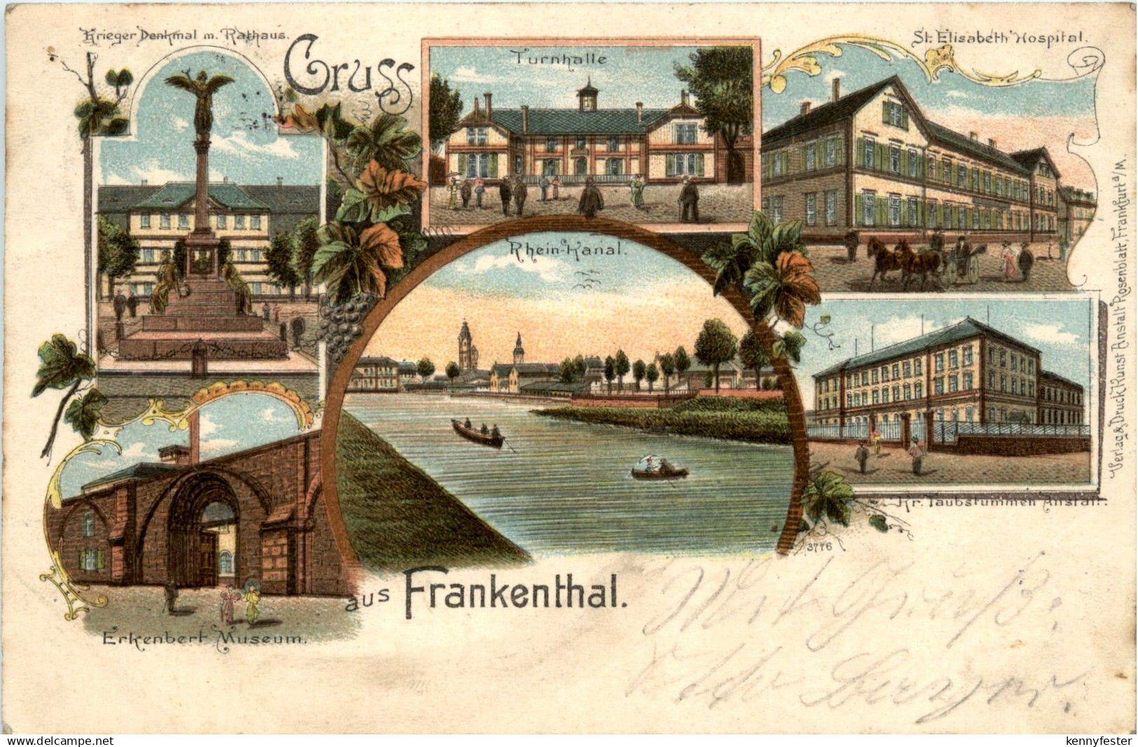 Gruss aus Frankenthal - Litho