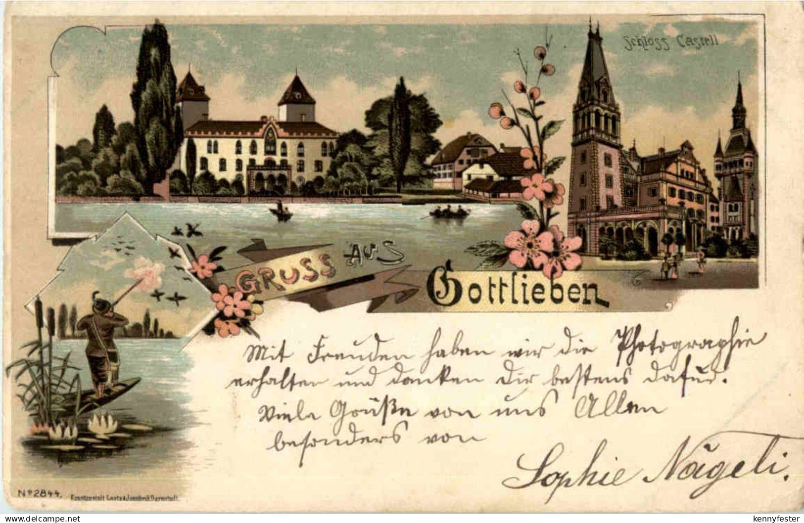 Gruss aus Gottlieben - Litho