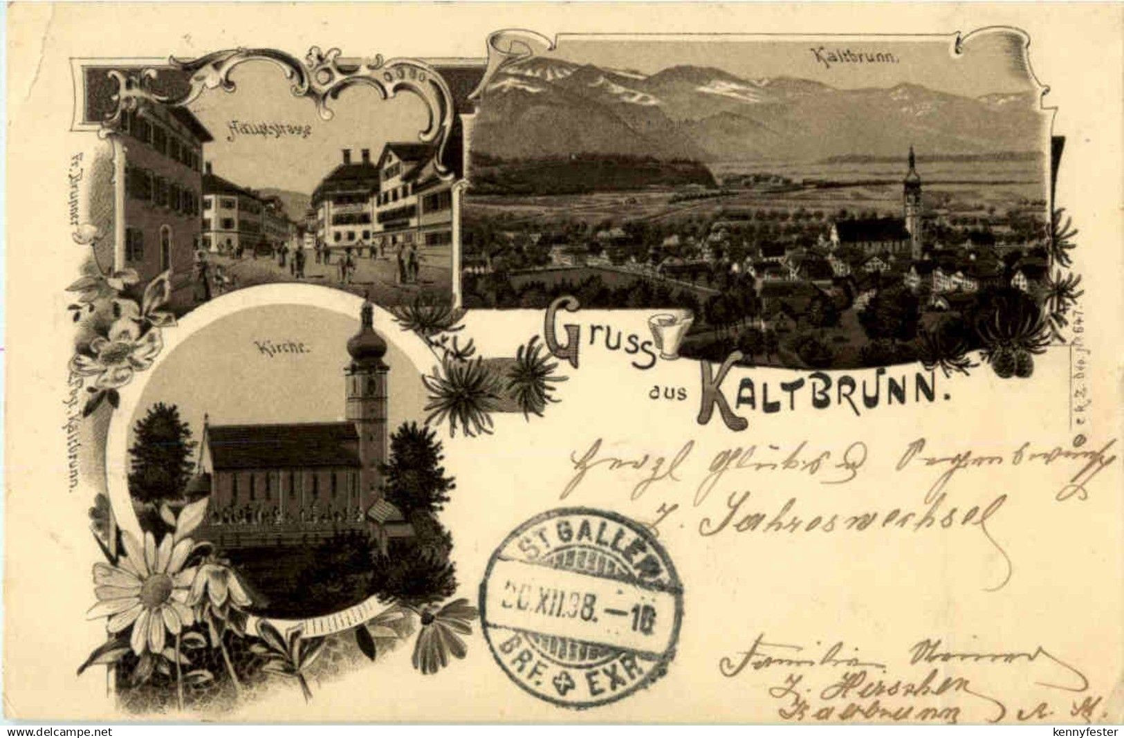 Gruss aus Kaltbrunn - Litho