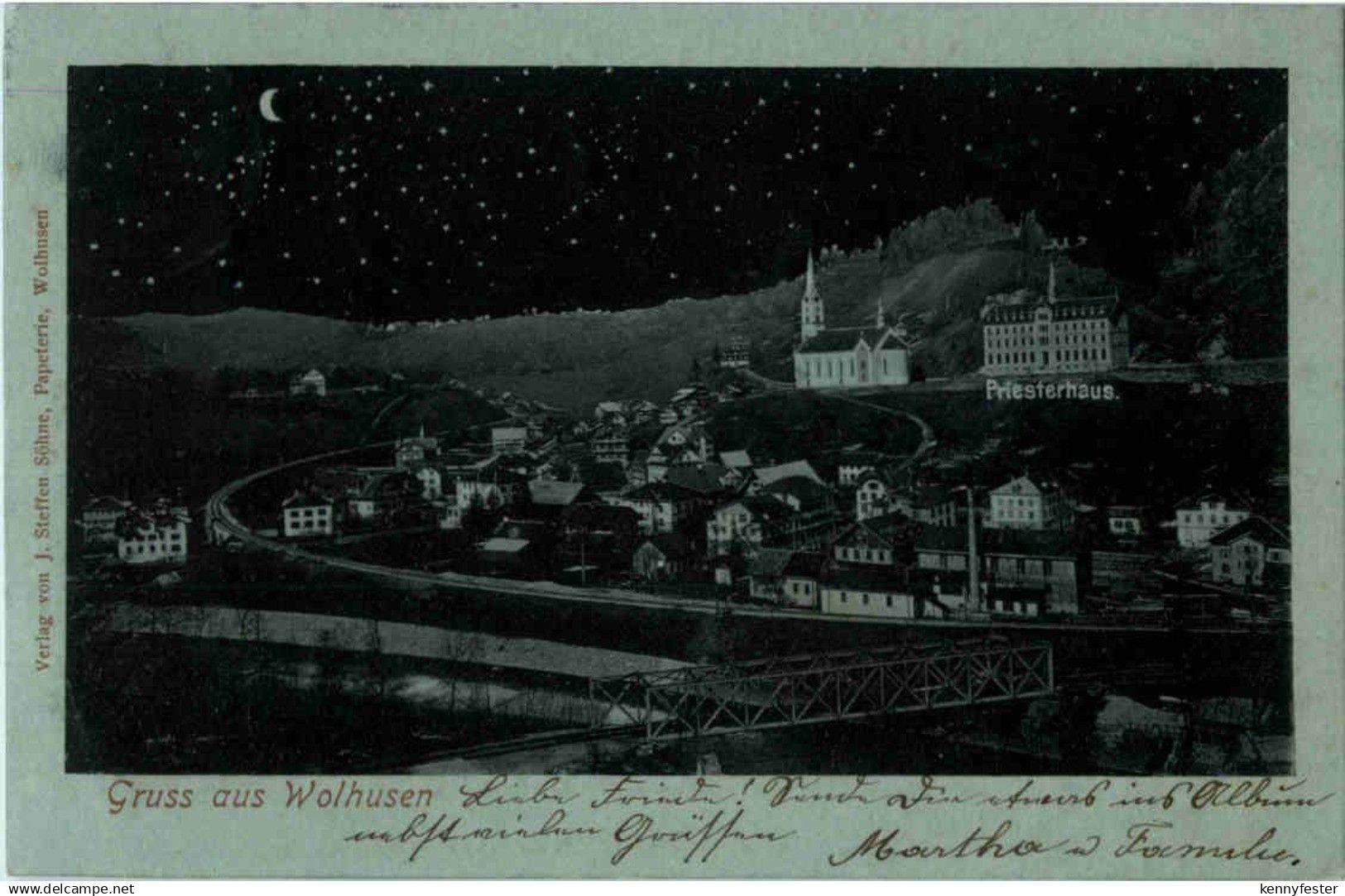 Gruss aus Wolhusen - Litho