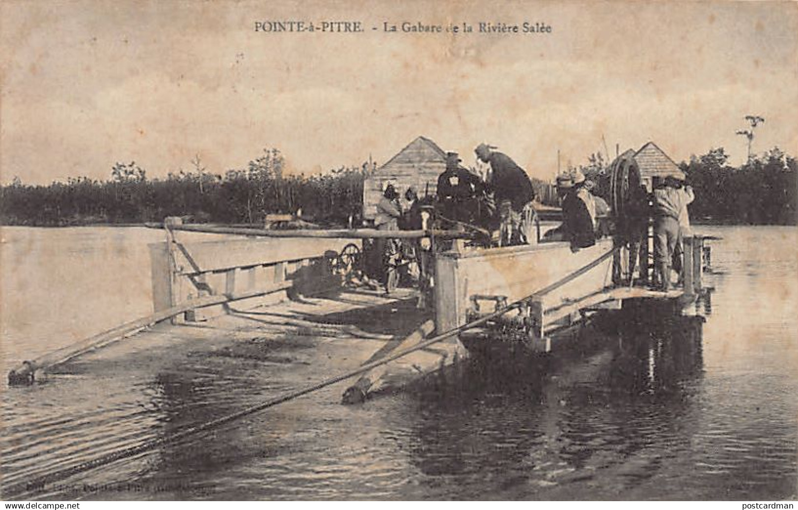 Guadeloupe - POINTE à PITRE - La gabare de la Rivière Salée - Ed. Phos