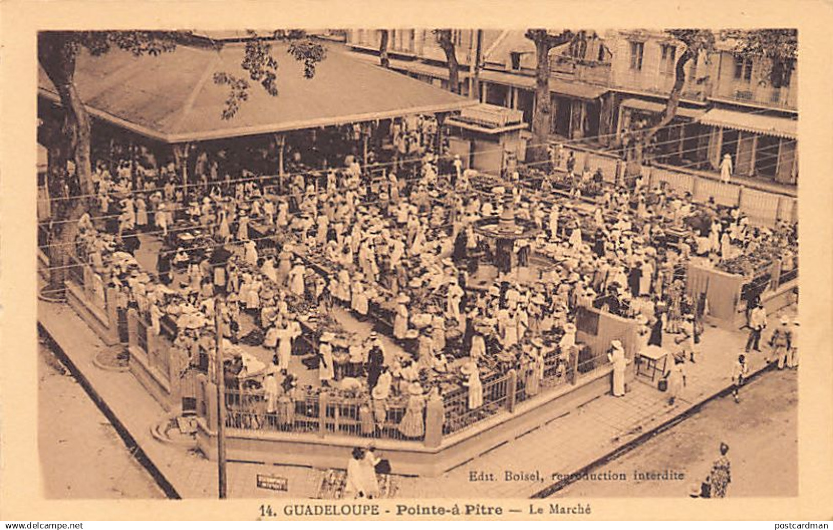 Guadeloupe - POINTE à PITRE - Le marché - Ed. Charles Boisel 14