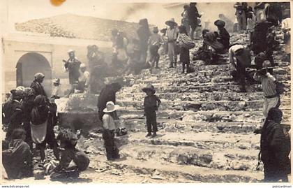 Guatemala - CHICHICASTENANGO - El mercado - POSTAL FOTO Real Photo Eichenberger