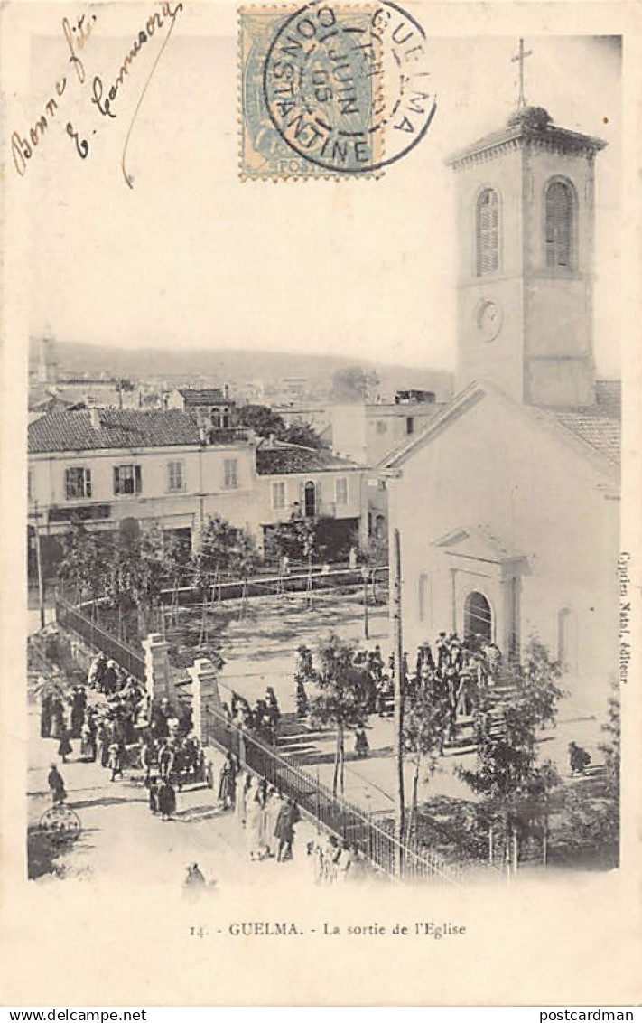 GUELMA - La sortie de l'église