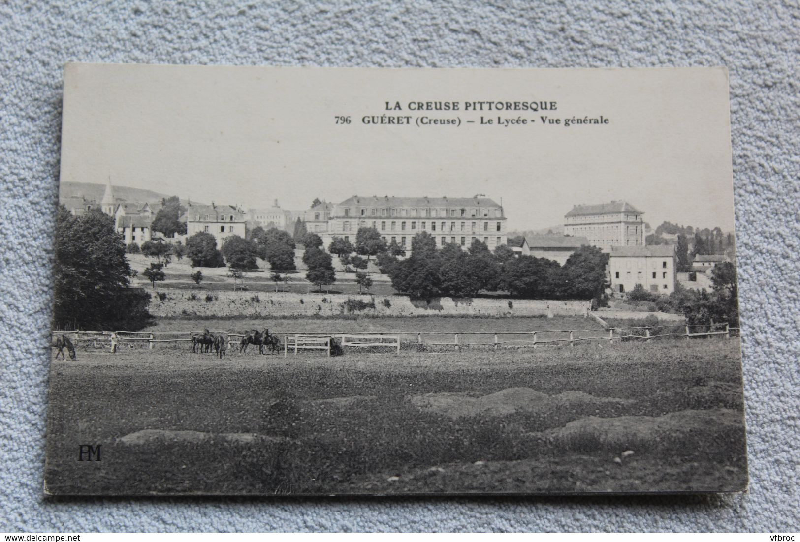 Guéret, le lycée, vue générale, Creuse 23