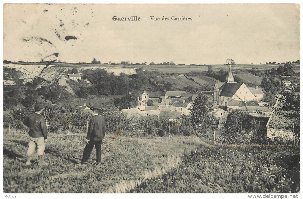 GUERVILLE - vue des carrières.