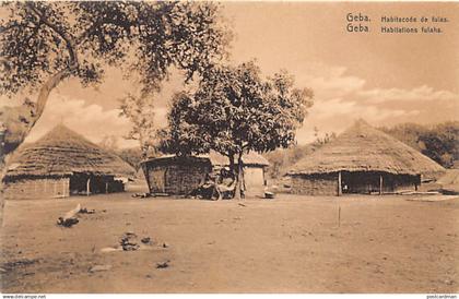 Guinea Bissau - GEBA - Fula dwellings - Publ. unknown