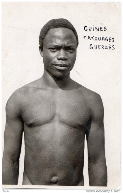 GUINEE FRANCAISE (CONAKRY) TATOUAGES GUERZES