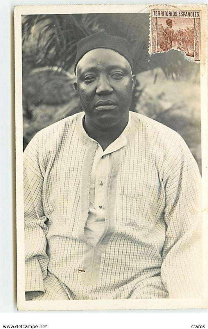 Guinée Equatoriale - RPPC - Jefe de una de las tribus Hausas (Fernando Poo)