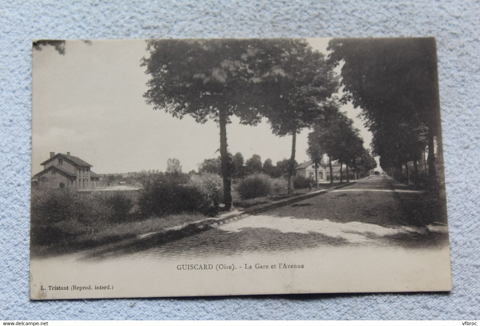 Guiscard, la gare et l'avenue, Oise 60