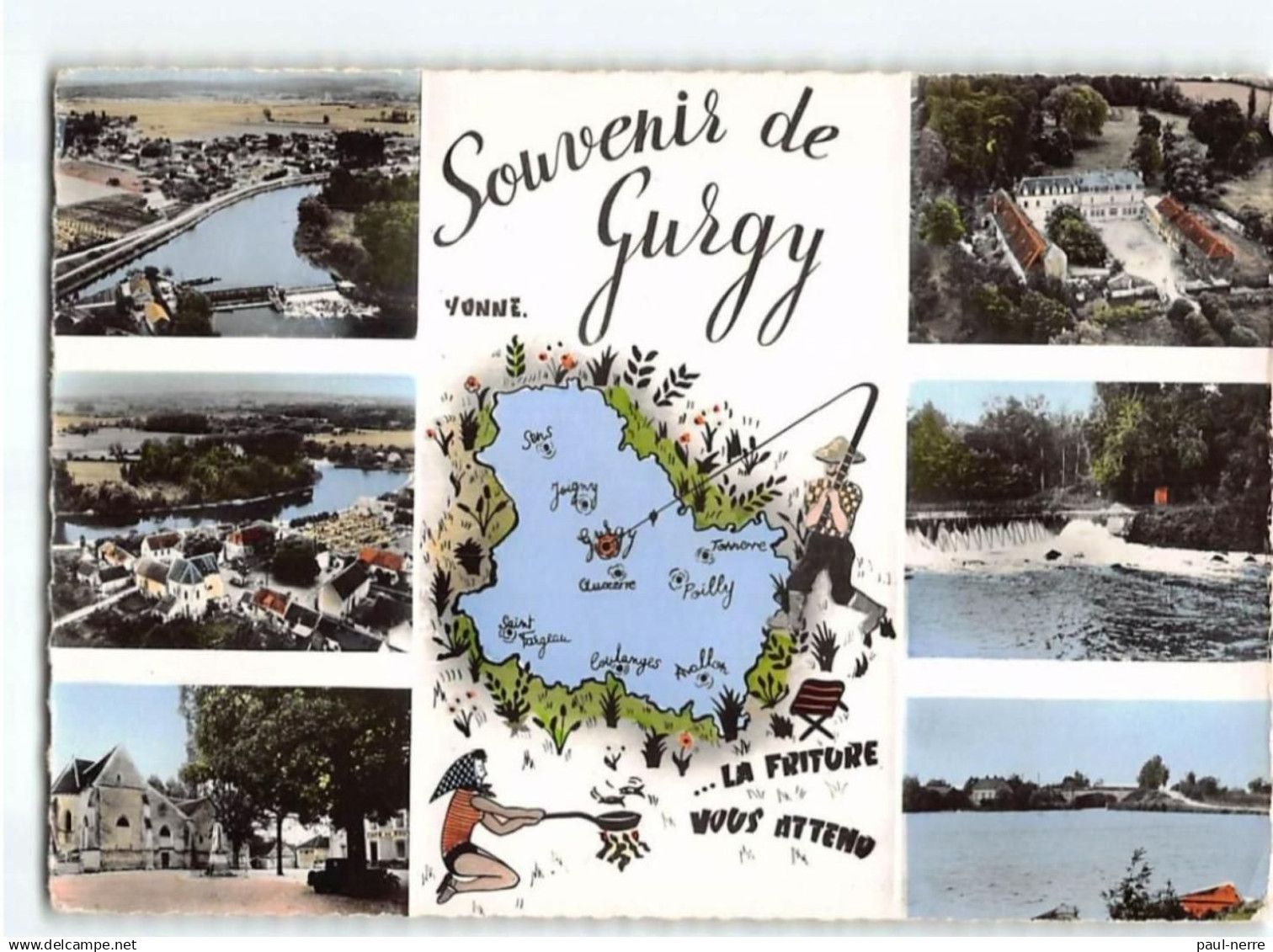 GURGY : Carte Souvenir - état