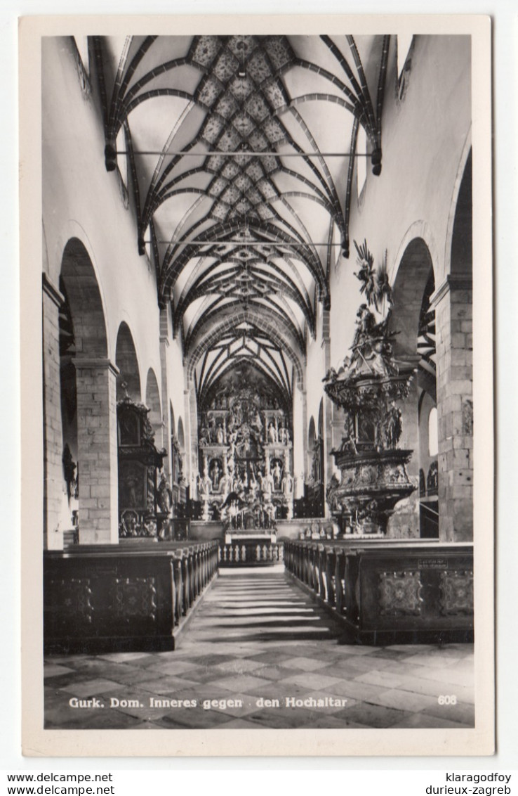 Gurk Cathedral old postcard unused b181001