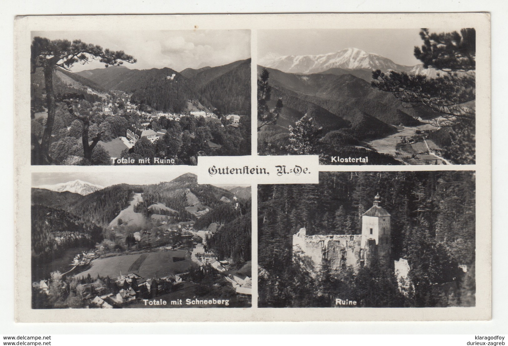 Gutenstein old postcard posted 1938 b200110