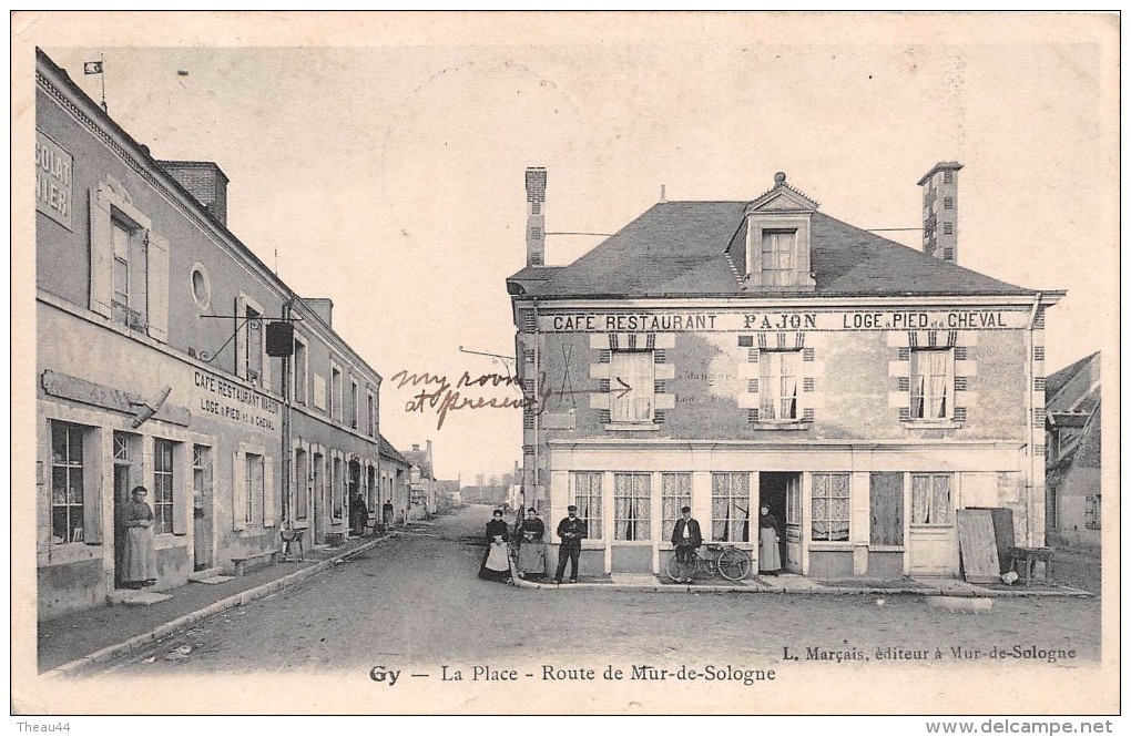 ¤¤  -   GY   -  La Place   -  Route de Mur-de-Sologne   -  Cafés, Restaurants " PAJON " et " NABON "   -  ¤¤