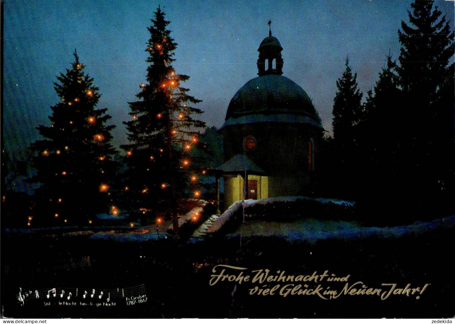 H3814 - Oberndorf bei Salzburg Stille Nacht Gedächtnis Kapelle kirche - Glückwunschkarte Weihnachten Neujahr