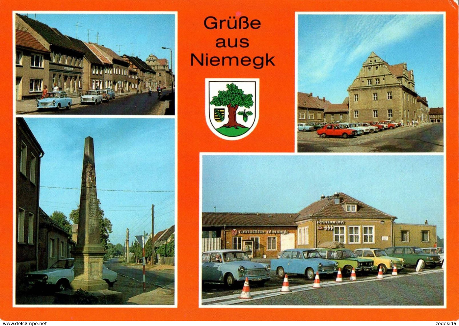 H4840 - TOP Niemegk - Mitropa Autobahnraststätte Postmeilensäule - Bild und Heimat Reichenbach