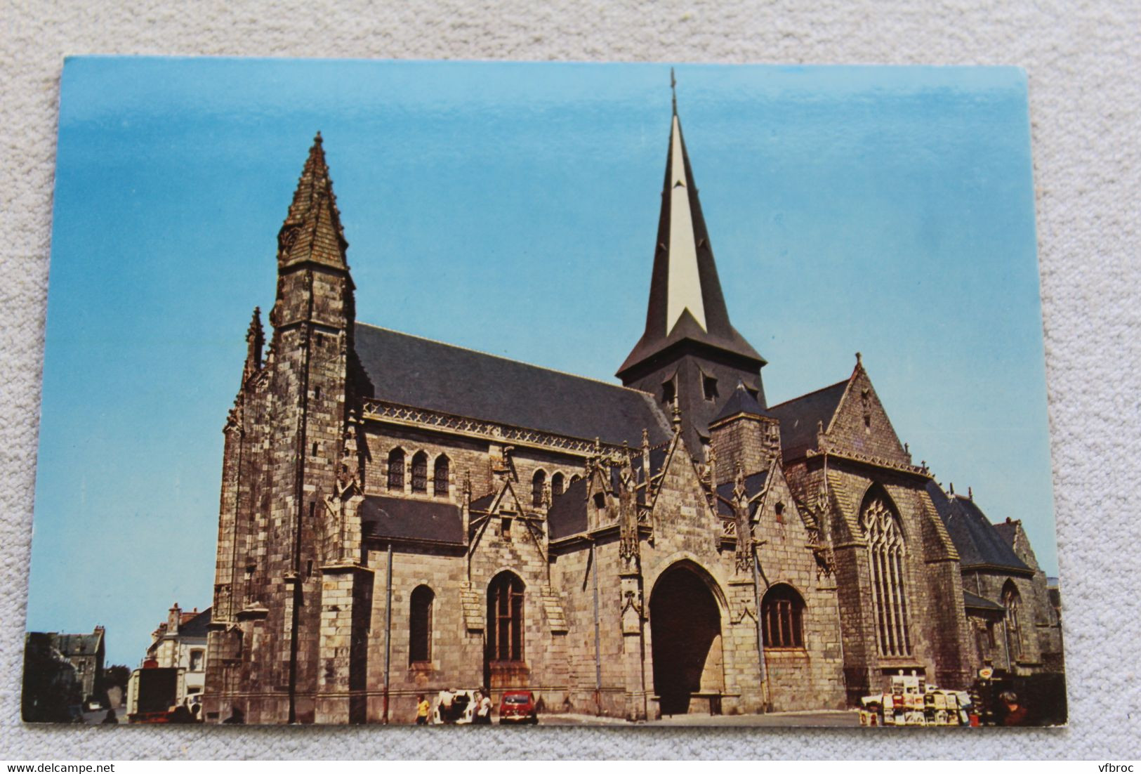 H669, Cpm, Guérande, la collégiale saint Aubin, Loire atlantique 44