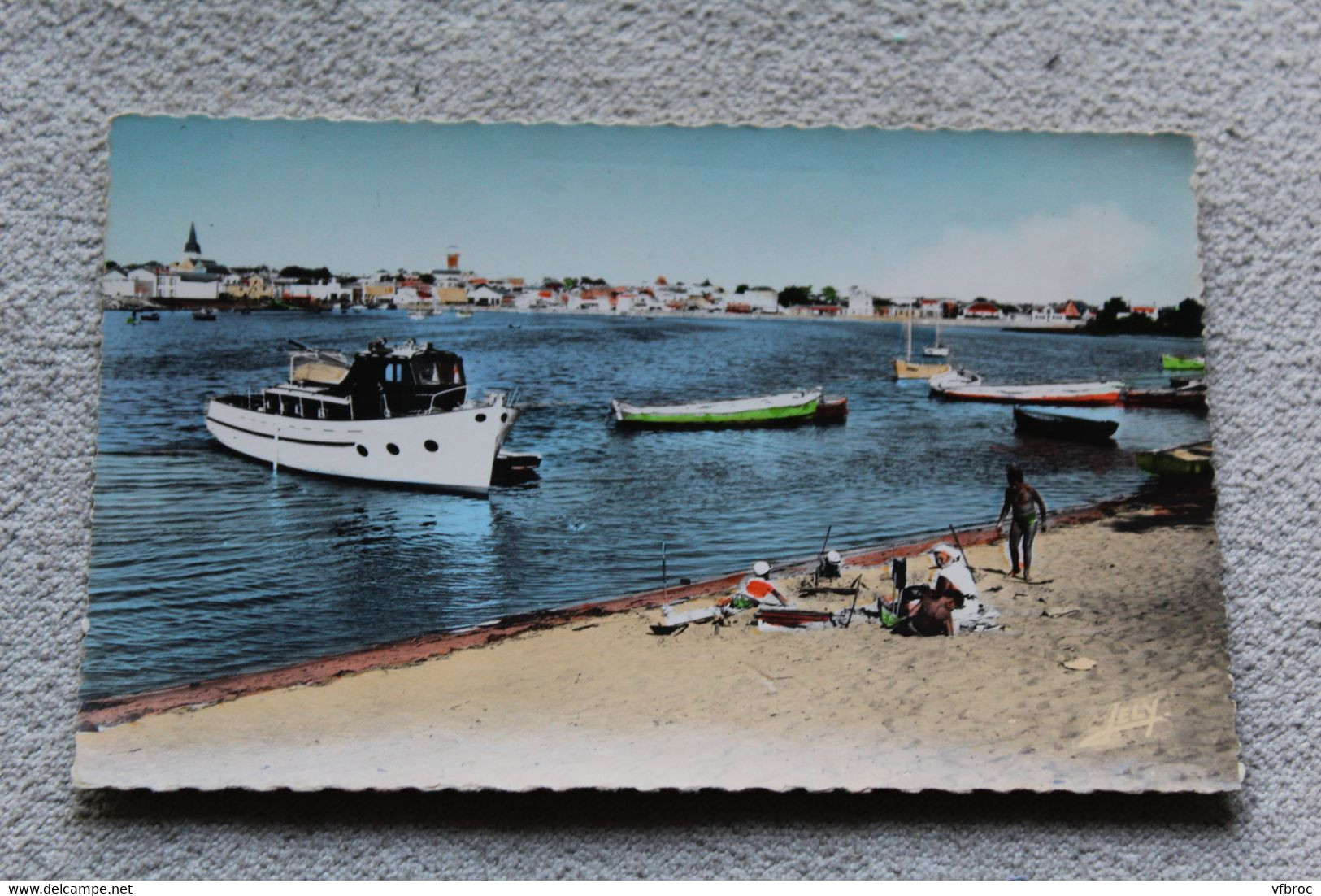 H71, Cpsm 1963, Saint Gilles sur Vie, arrière port, Vendée 85